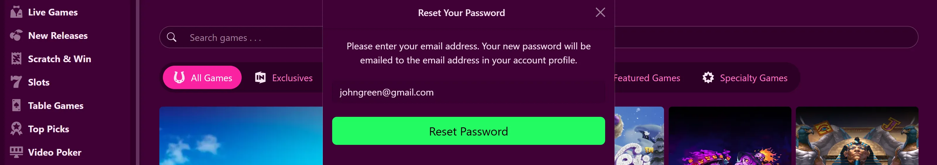 Password Recovery Help